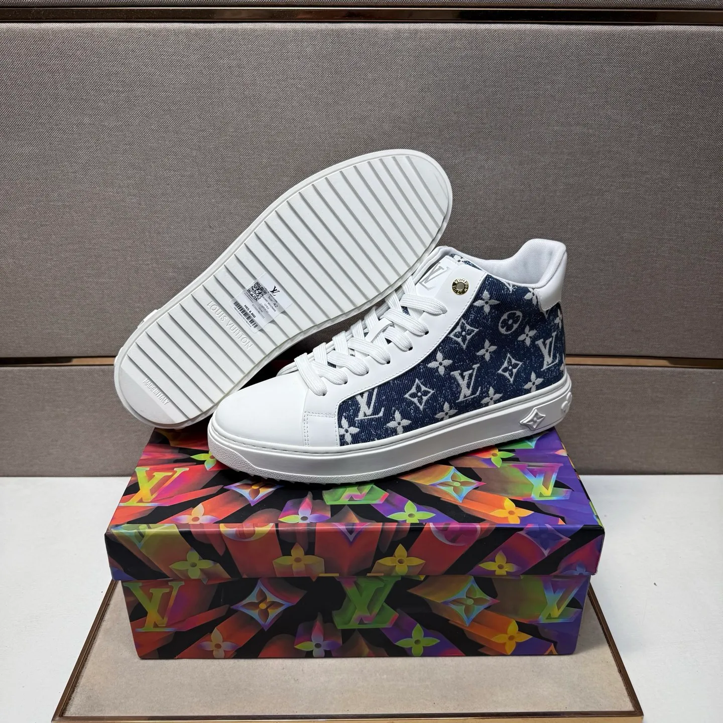 Men's men's shoes 💰pp560 [LV～] Men's casual high-top shoes 2025z cabinet sales simultaneously 🔶Size: 38-44#️⃣ 🔷4 colors🔜The upper is made of multi-material splicing➕Mesh lining, comfortable and breathable, sole: original comfortable and wear-resistant outsole, ⚠️real thing📱photographed🎬real thing is better📢📢📢
